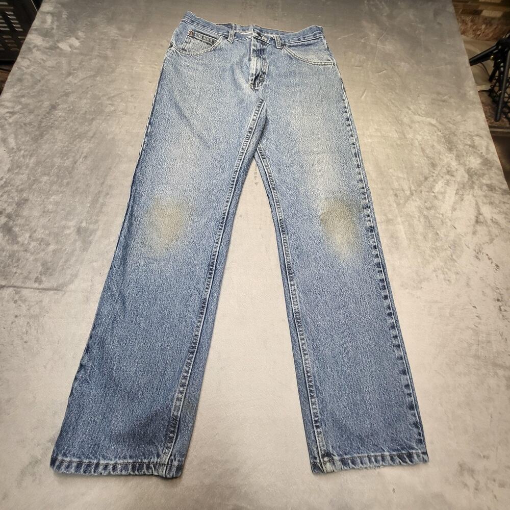 Wrangler Jeans Mens 30x30 Blue Denim Straight Leg 96501DS Comfort‎ Guaranteed